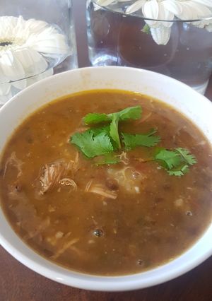 Una foto de Sopa de lentejas