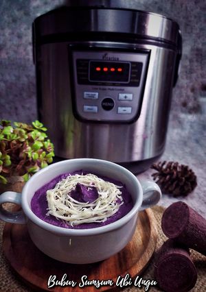 Foto resep Bubur Sumsum Ubi Ungu Keju