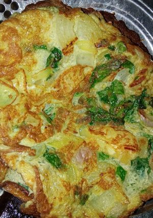 Foto resep Telur Daun Singkong