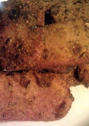 A picture of Fried Breaded Spam.