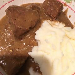 Beef Tips and Gravy A picture of Beef Tips and Gravy.