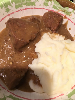 A picture of Beef Tips and Gravy.