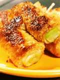 Grilled Scallion-Stuffed Fried Tofu Skewers