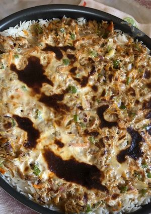 صورة لوصفة صينية رز بالتونة