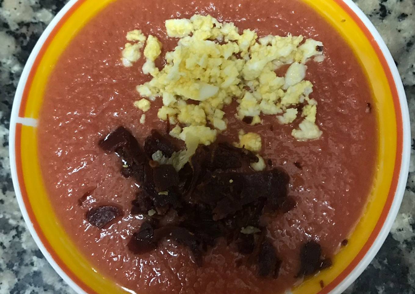 Salmorejo de manzana