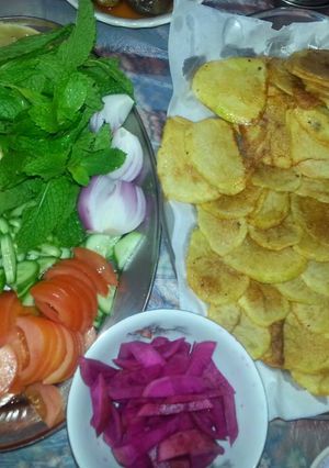 صورة لوصفة بطاطا مقليه