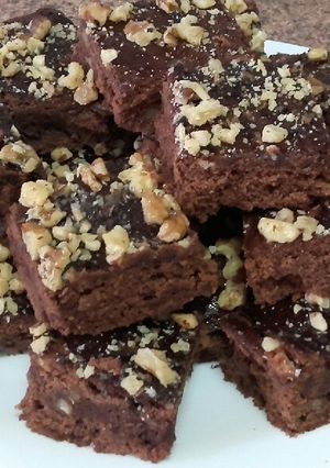 Una foto de La mejor receta de brownie con chocolate y nueces