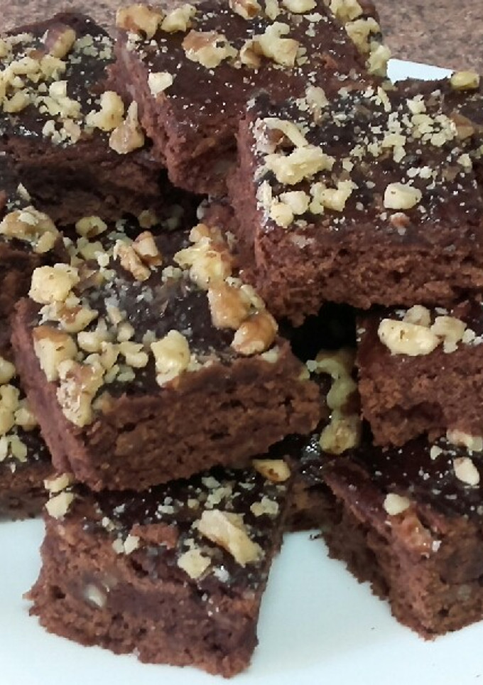 Una foto de La mejor receta de brownie con chocolate y nueces