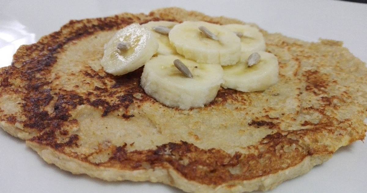 Tortita de avena y banana Receta de Carolina Velandia Cookpad