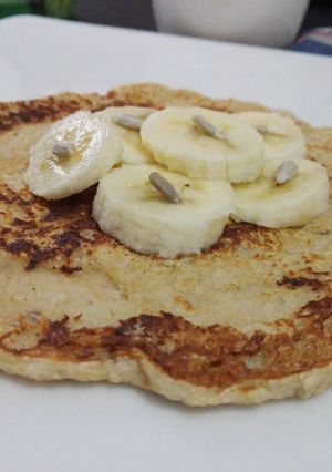 Una foto de Tortita de avena y banana