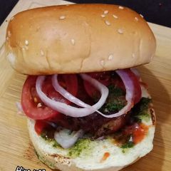 A picture of SANFAZ SHAMI KABAB MASALA | Shami Bun Kabab.