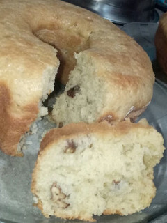 Una foto de Budín de vainilla con nueces
