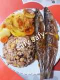 سمك بالجزر والبطاطس(تتبيلة مميزة)