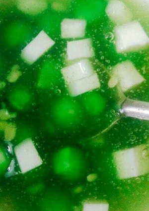 Hình của món Chè diệp lục.