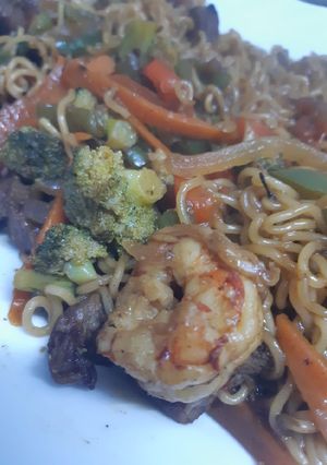 Una foto de Fideos chinos