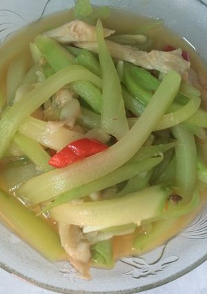 Foto resep Tumis Labu siam + Jamur Tiram