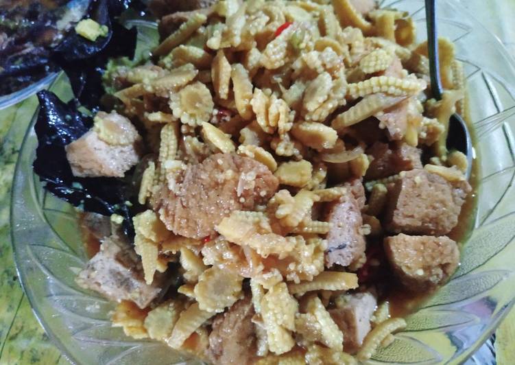 Resep Oseng kuncung (jagung muda) dan tahu yang praktis
