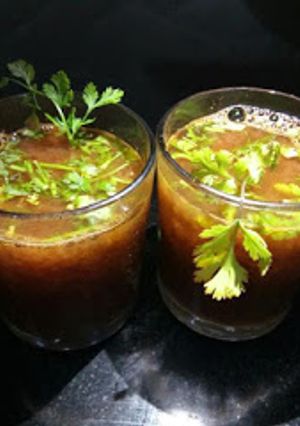 A picture of Healthy Kala Chana Soup.