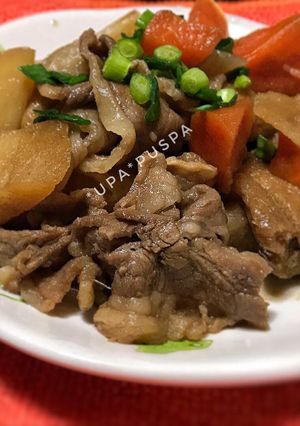 Foto resep Niiyama niku jyaga (daging dan kentang)