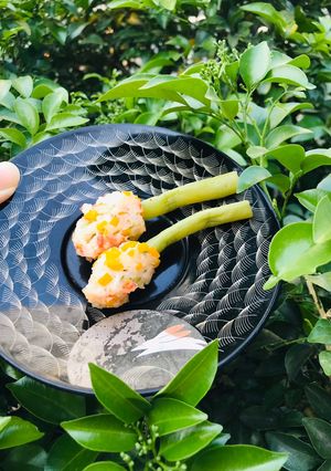 Hình của món Ăn dặm: Chạo tôm đậu que.