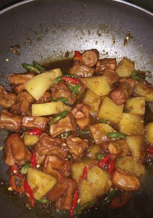 Foto resep Sosis + kentang masak saos teriyaki