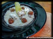 Una foto di stracciatella e salsiccia