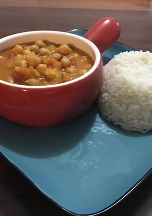 Una foto de Curry de garbanzos