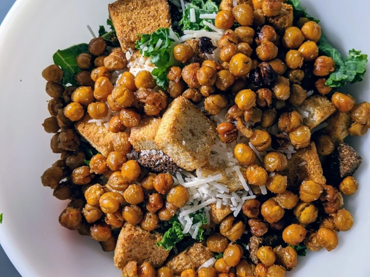 Easy Way Prepare Recipe Chickpea Kale Ceasar Salad that is So Delicious, Really Delicious}