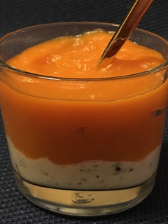 Una foto de Puré caliente de boniato con queso