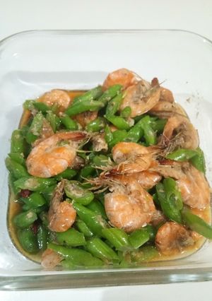 Foto resep Tumis udang masak santan