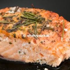 A picture of Baked Salmon with Herbs.