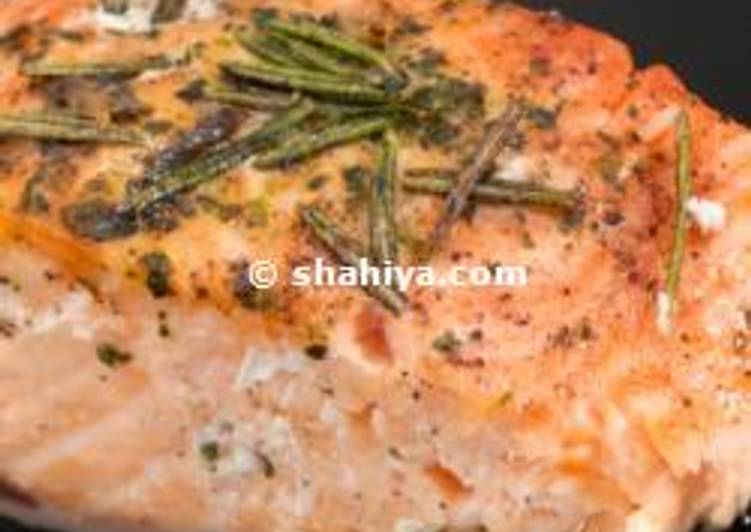 Homemade Baked Salmon with Herbs