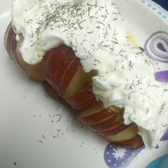 A picture of Loaded Hasselback Potatoes.