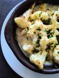 Coliflor al horno en salsa blanca