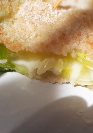Una foto de Milanesa de Zapaliito rellena con queso