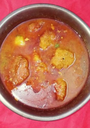 ছোলার ডালের বড়ার ঝোল (cholar daler borar jhol recipe in Bengali) রেসিপির প্রধান ছবি