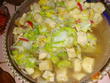 Tumis sawi toge tahu