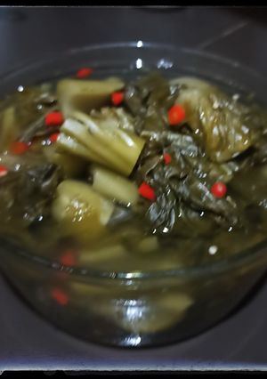 Foto resep Manisan sawi asin