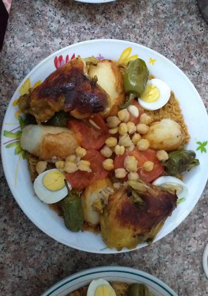 صورة لوصفة تليتلي أبيض بالدجاج