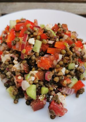 Une photo de Salade de lentilles