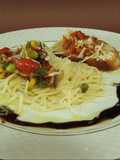 178-Veggie pasta com brusquetas