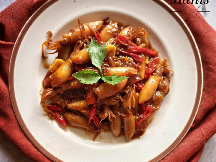 Langkah Gampang Membikin Resep  Cumi asin asam manis yang Menggugah Selera, Menggugah Selera