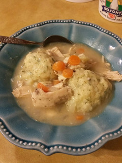 A picture of Easy Weeknight Chicken & Drop Dumplings.