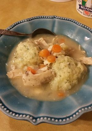 A picture of Easy Weeknight Chicken & Drop Dumplings.