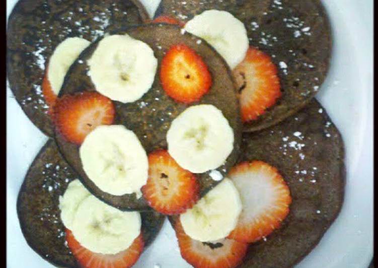 Simple Way to Prepare Quick Low calorie chocolate chip pancakes