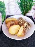 Cod en Papillote with Baked Potatoes