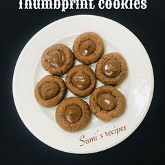 Thumbprint cookies A picture of Thumbprint cookies.