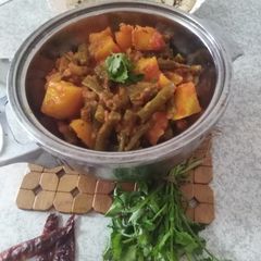 A picture of Green beans sabzi.