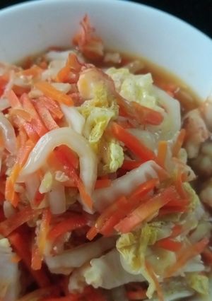 Foto resep Tumis sawi putih🥬 dan 🥕