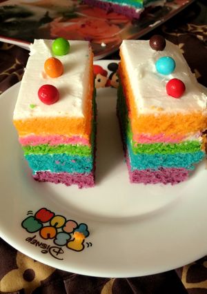 Foto resep Rainbow cake Ny.Liem